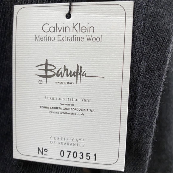 NWT Calvin Klein Extra Fine Merino Wool Sweater - Picture 6 of 12